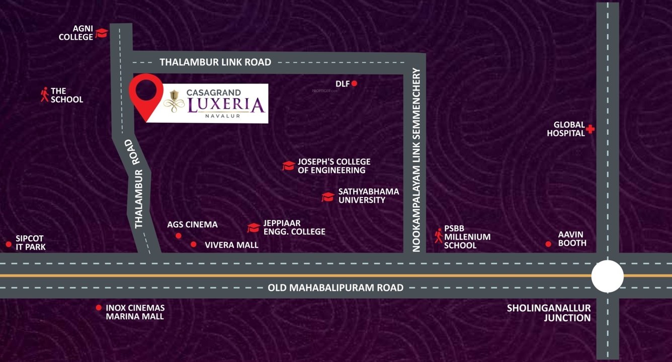  casa grand luxeria Location Plan