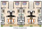  ambrosia-luxury-homes Cluster Plan For Typical Floor