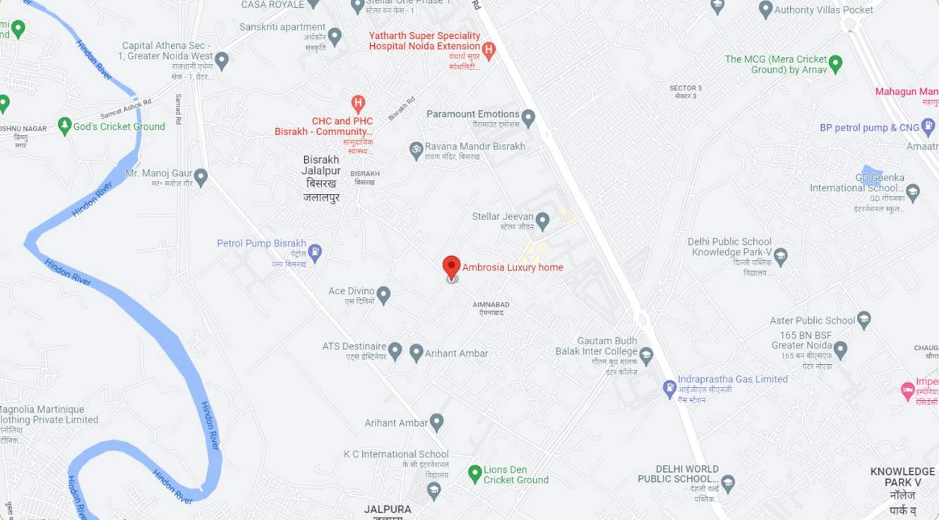  ambrosia luxury homes Location Plan