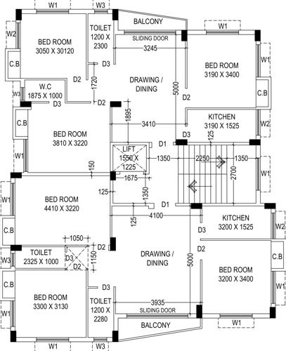  arup-residency Arup Residency Cluster Plan from 1st to 4th Floor