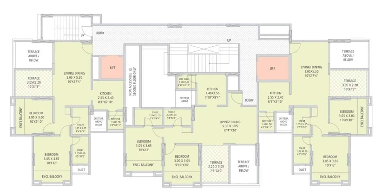 silverland residency phase ii H Cluster Plan from 2nd to 10th Floor