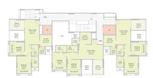  silverland-residency-phase-ii H Cluster Plan from 3rd to 11th Floor