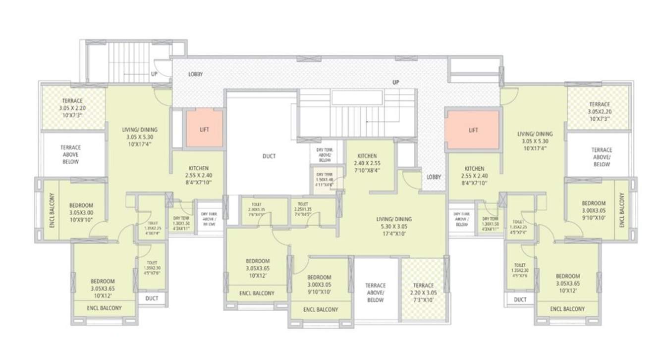  silverland residency phase ii H Cluster Plan from 3rd to 11th Floor
