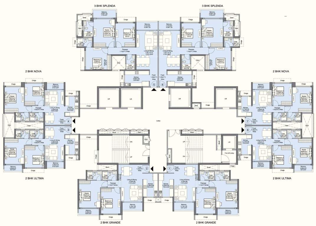 atthis at l and t realty elixir reserve Atthis At L And T Realty Elixir Reserve Typical Cluster Plan