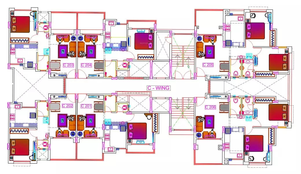  emvis tower c Emvis Tower C Cluster Plan For 2nd, 4th & 6th Floor