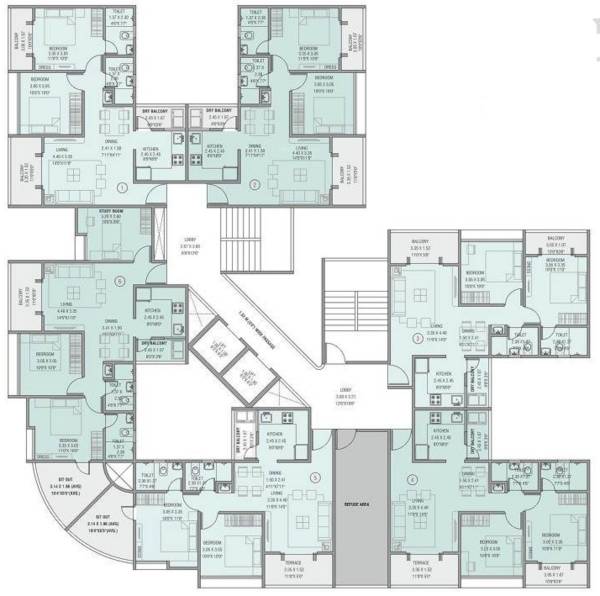  goodwill-metropolis-west-phase-2 C Wing Cluster Plan For 8th Floor