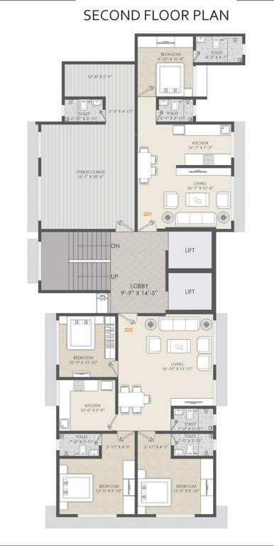  shri sai lata flat owners chsl Shri Sai Lata Flat Owners Chsl Cluster Plan for 2nd Floor