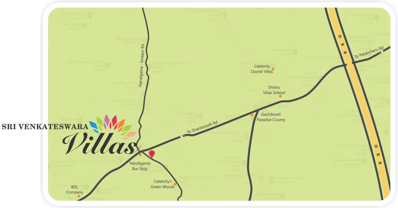  venkateswara villas Location Plan
