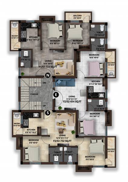  cheryl Cheryl Cluster Plan from 1st to 2nd Floor