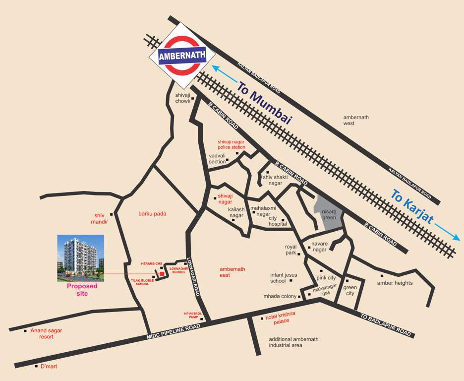  s a patil nagar garden view chs Location Plan