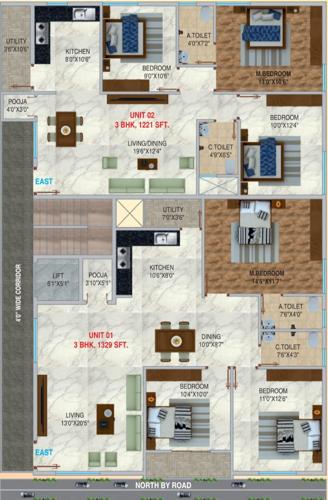  sri-temple-view SLV Sri Temple View Cluster Plan from 1st to 4th Floor