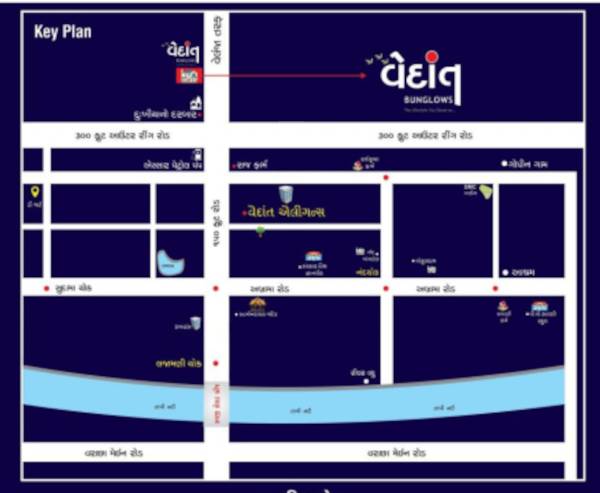  vedant-bunglows Location Plan