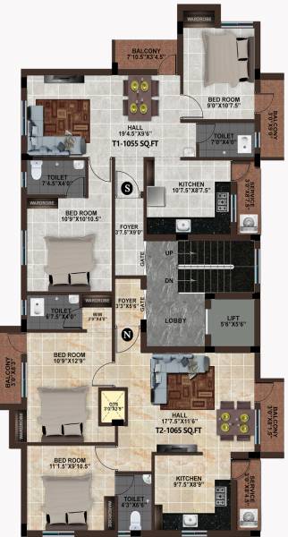  dior Dior Cluster Plan For 3rd Floor