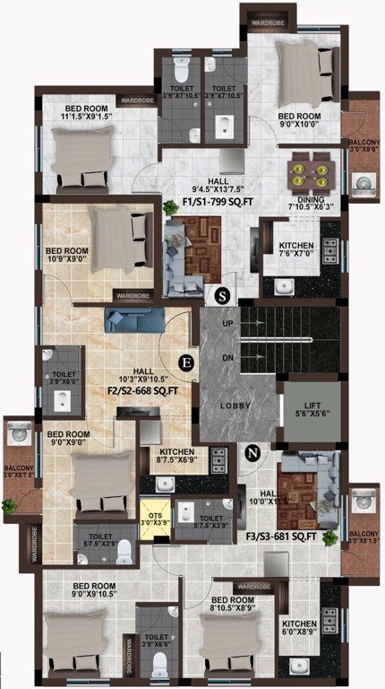  dior Dior Cluster Plan From 1st To 2nd Floor