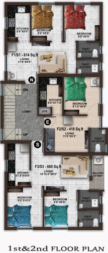  ibhaa MP Ibhaa Cluster Plan For 1st And 2nd Floor