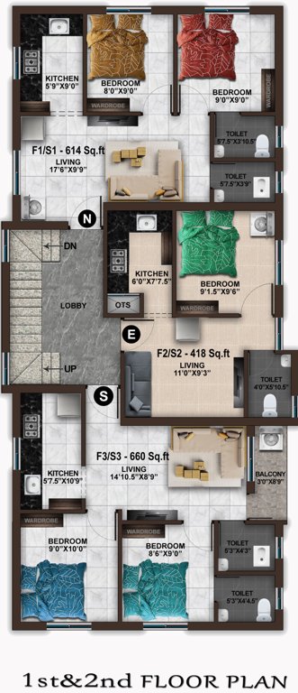  ibhaa MP Ibhaa Cluster Plan For 1st And 2nd Floor