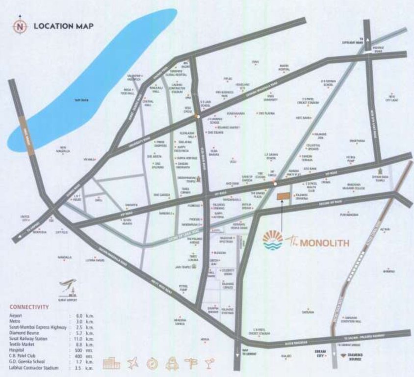  the monolith Location Plan