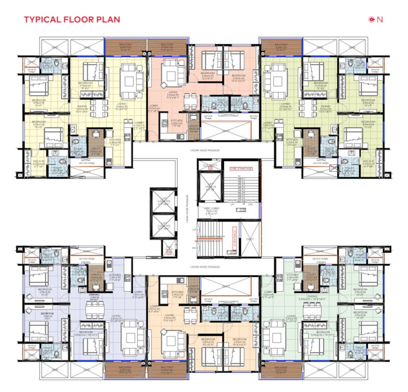 prima angulus Prima Angulus Cluster Plan from 2nd, 3rd, 5th. 6th, 7th, 8th, 10th, 11th, 12th, 13th and 15th Floor