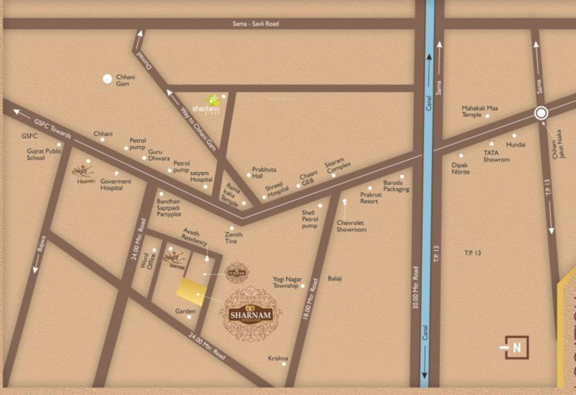  sharnam bungalows Location Plan