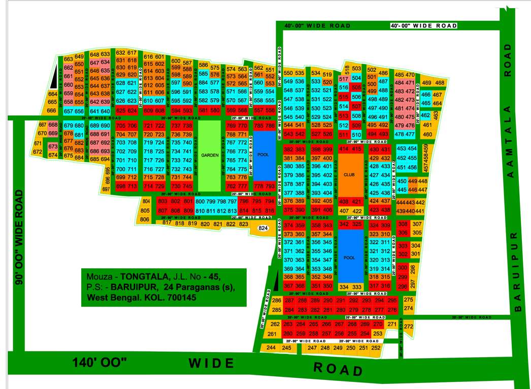  land park Layout Plan