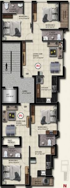  annai-enclave Block A Cluster Plan For Typical