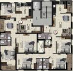  annai-enclave Block B Cluster Plan For 3rd Floor