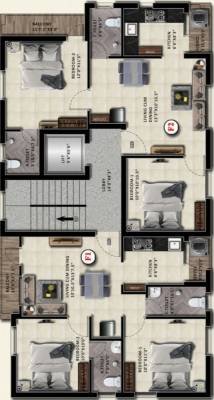  annai-enclave Block C Cluster Plan For Typical