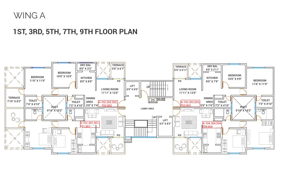  nova residency wing c Nova Residency Wing C Cluster Plan