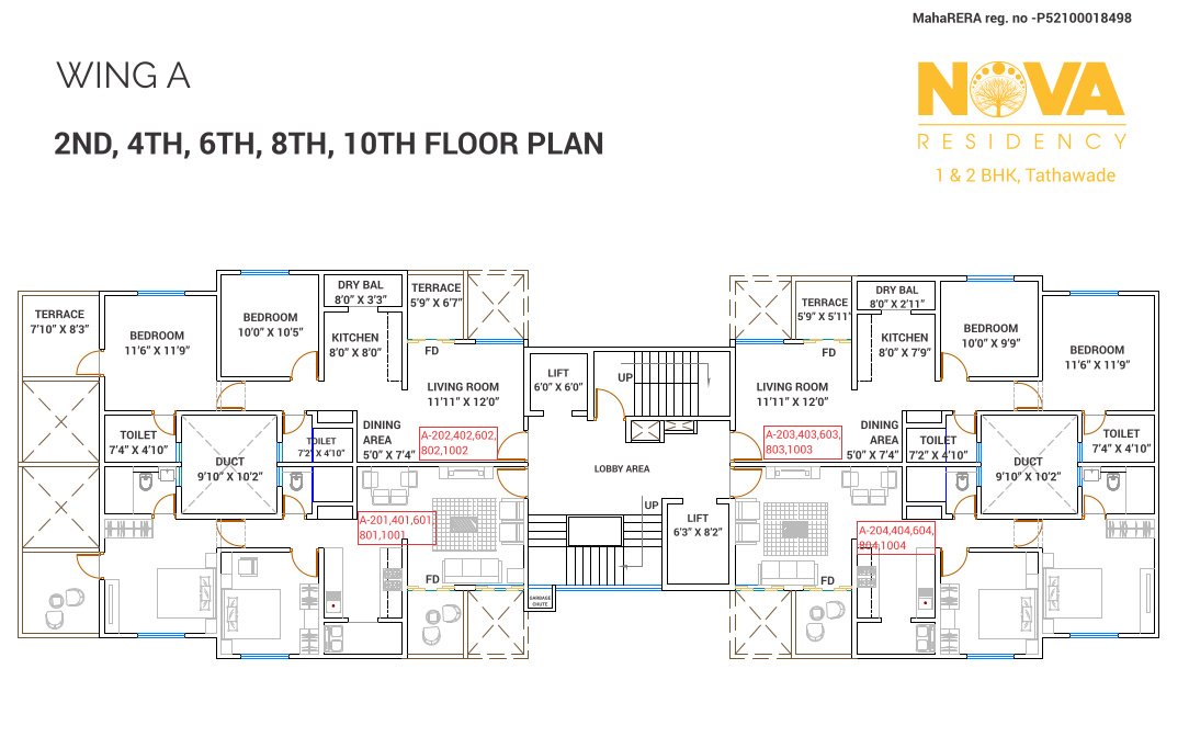  nova residency wing c Nova Residency Wing C Cluster Plan