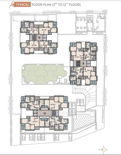  shree aarna sky waves Block A Cluster Plan