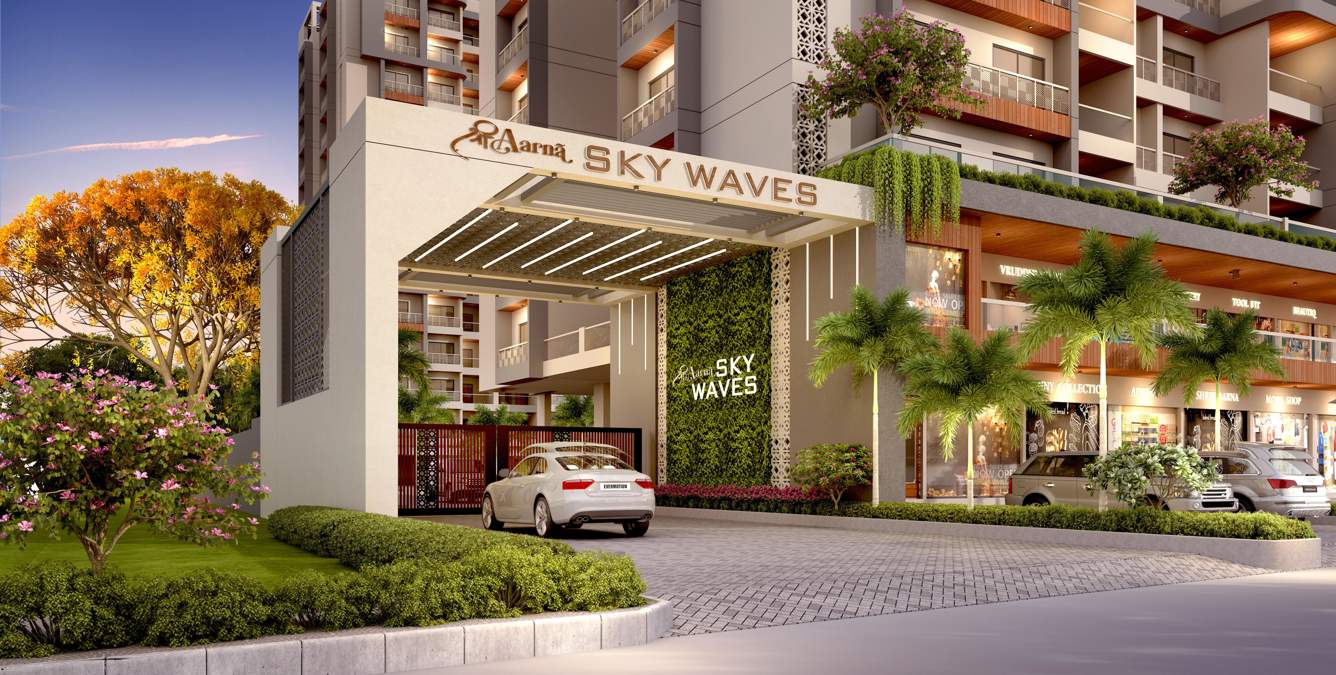  shree aarna sky waves Elevation