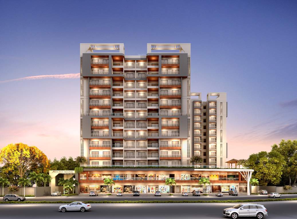  shree aarna sky waves Elevation