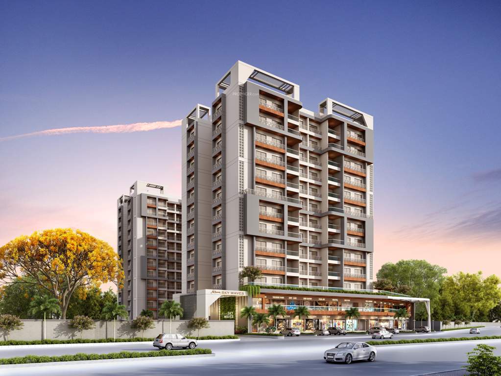  shree aarna sky waves Elevation
