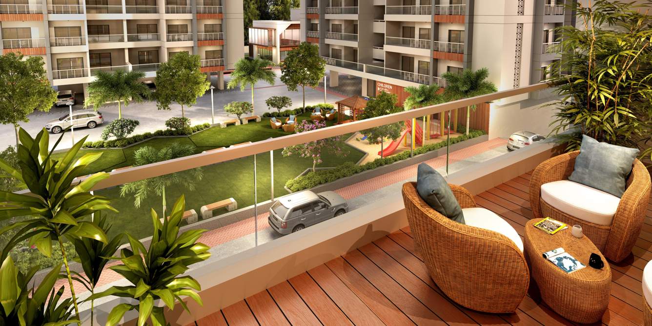  shree aarna sky waves Balcony