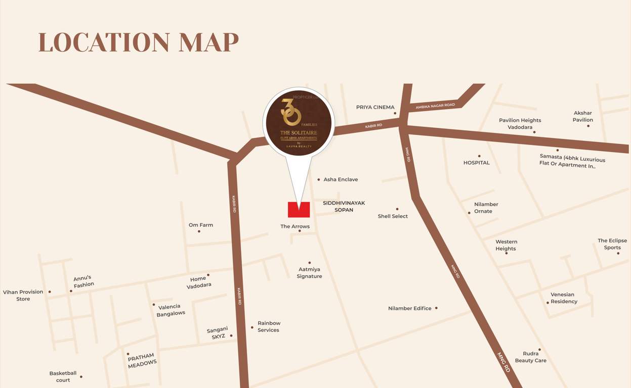  the solitaire Location Plan