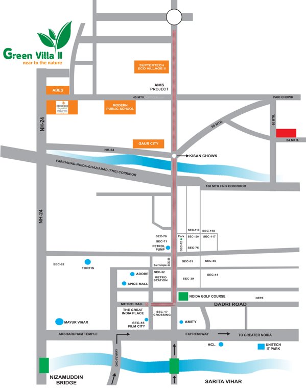 green villa 2 Location Plan