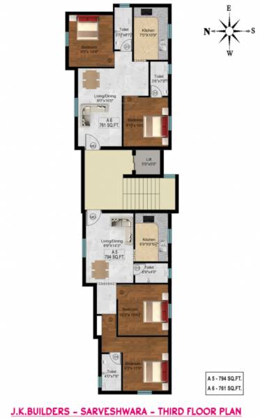  sarveshwara Sarveshwara Cluster Plan For 3rd Floor