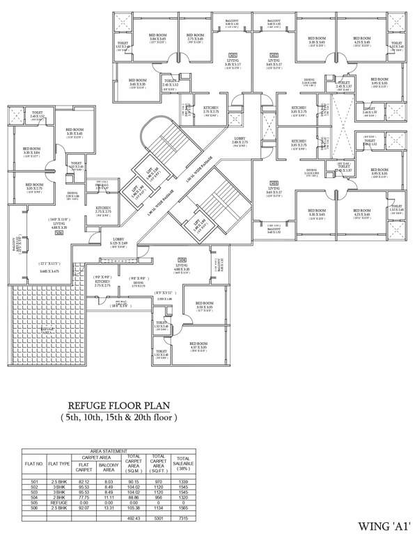  zen elite A1 Cluster Plan for Refuge Floor