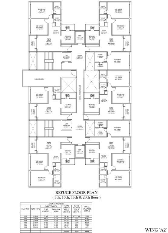  zen elite A2 Cluster Plan for Refuge Floor