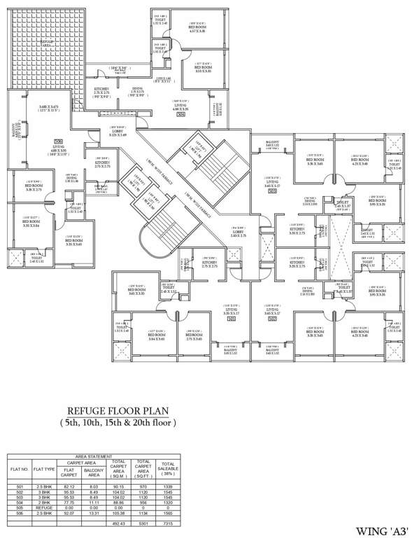  zen elite A3 Cluster Plan for Refuge Floor