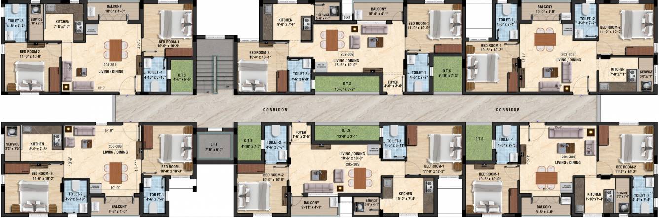  iconia Block C Cluster Plan From 2nd To 3rd Floor
