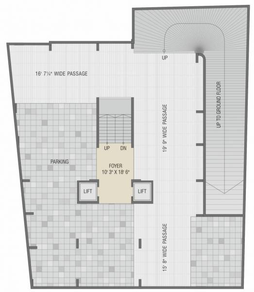 skydeck Swara Skydeck Basement Cluster Plan