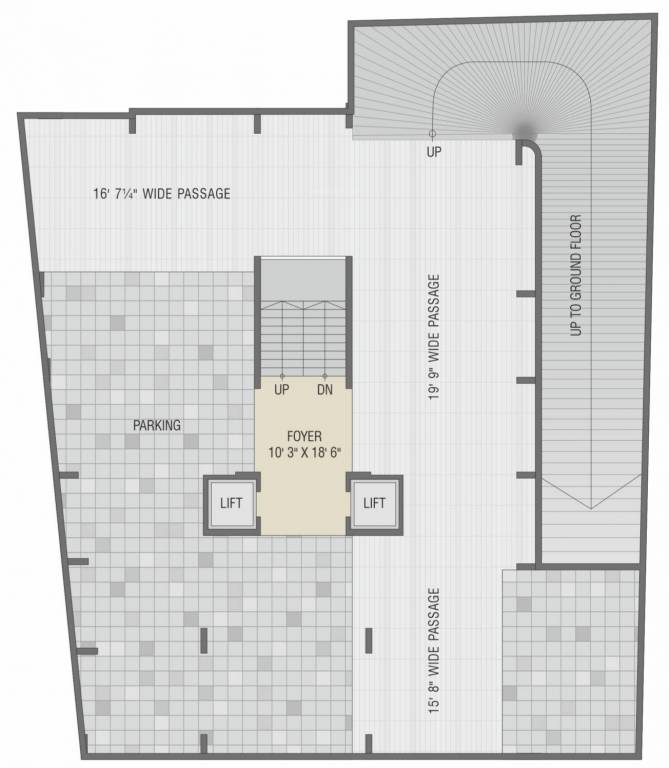  skydeck Swara Skydeck Basement Cluster Plan