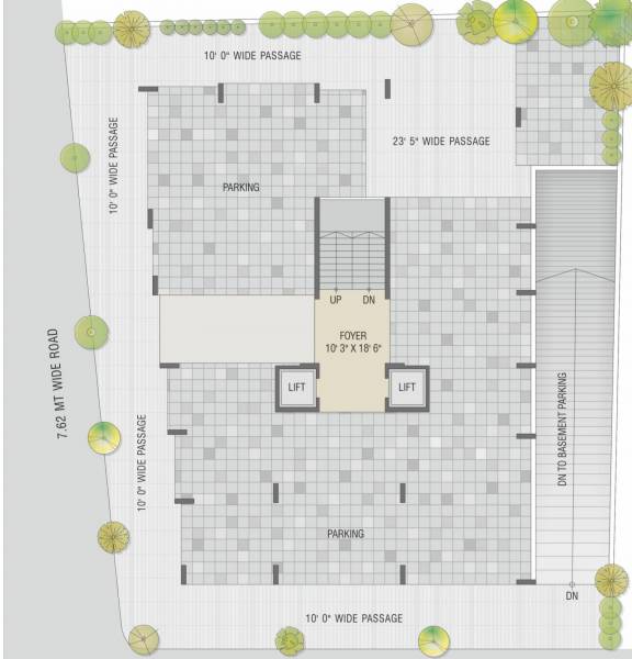  skydeck Swara Skydeck Ground Cluster Plan