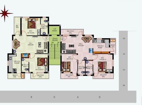  ekana Ekana Cluster Plan from 1st to 3rd Floor