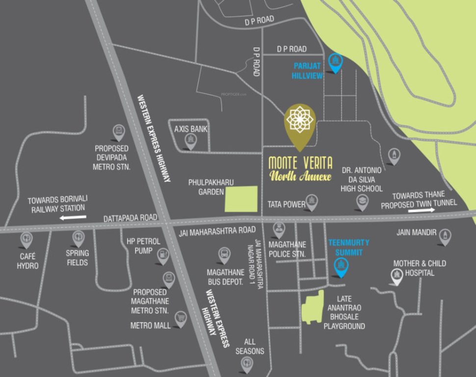  monte verita east tower phase 3 Location Plan