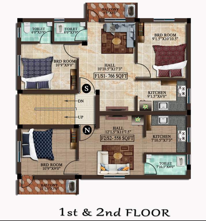  anika benito Anika Cluster Plan From 1st To 2nd Floor