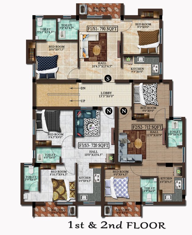  anika benito Benito Cluster Plan 1st To 2nd Floor