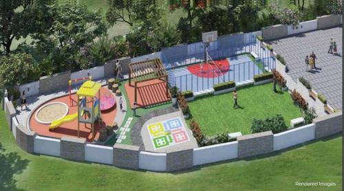 Children's play area serene Children's play area