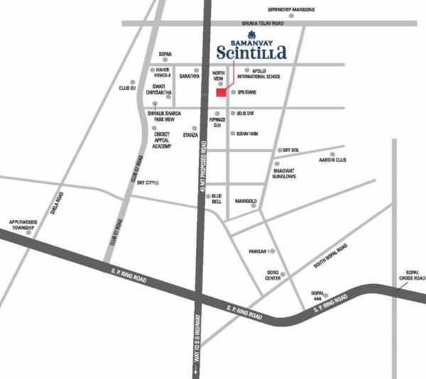 Location Plan samanvay-scintilla Location Plan